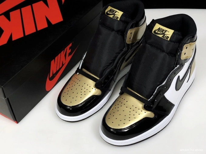 Rep Jordan 861428-007 High Air 1 Retro Toe Glod 0723
